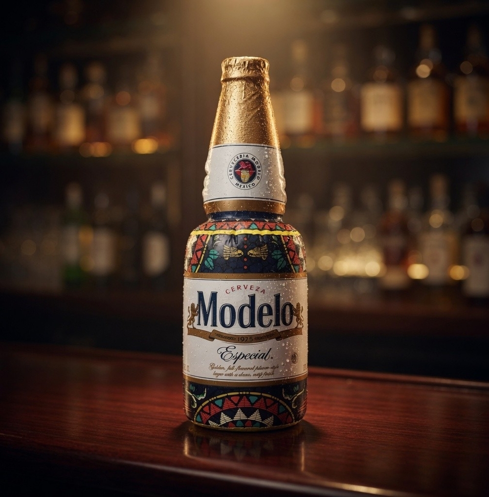 Modelo Especial Beer Inflatable Bottle Display Sign 10x27 Commercial Promo NIP